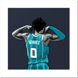 Miles Bridges Vector Back Posters and Art